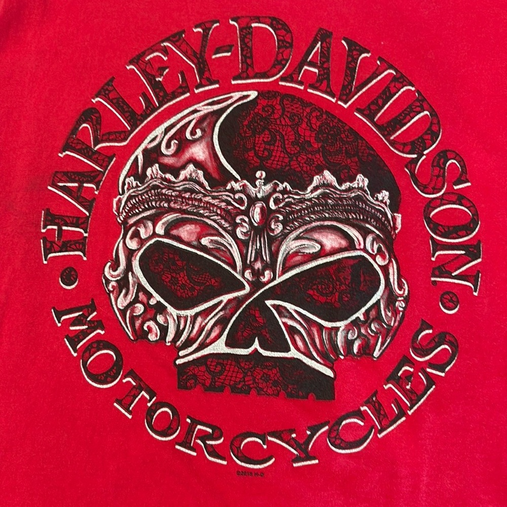 Summer Harley Davidson Top    EUC